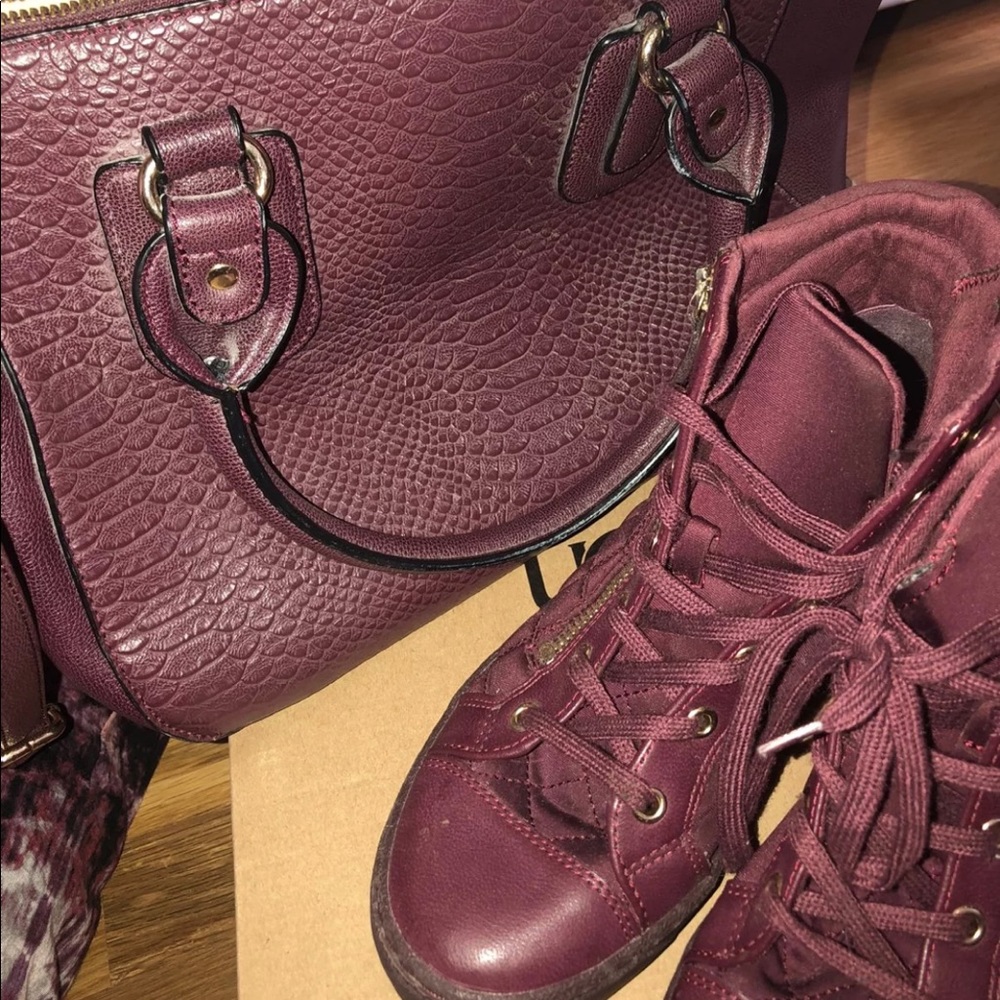 Aldo sneakers and bag